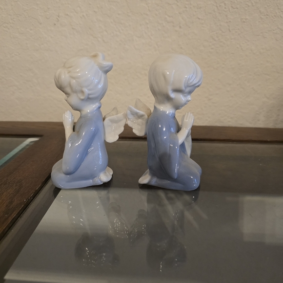 Japanese Lefton porcelain praying angel figurines - Picture 2 of 7